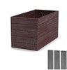 TRANSFORM TRAPLAST Vyvýšený záhon jednokomorový vč. šroubení, šedý 120/66/66 - 5 pater